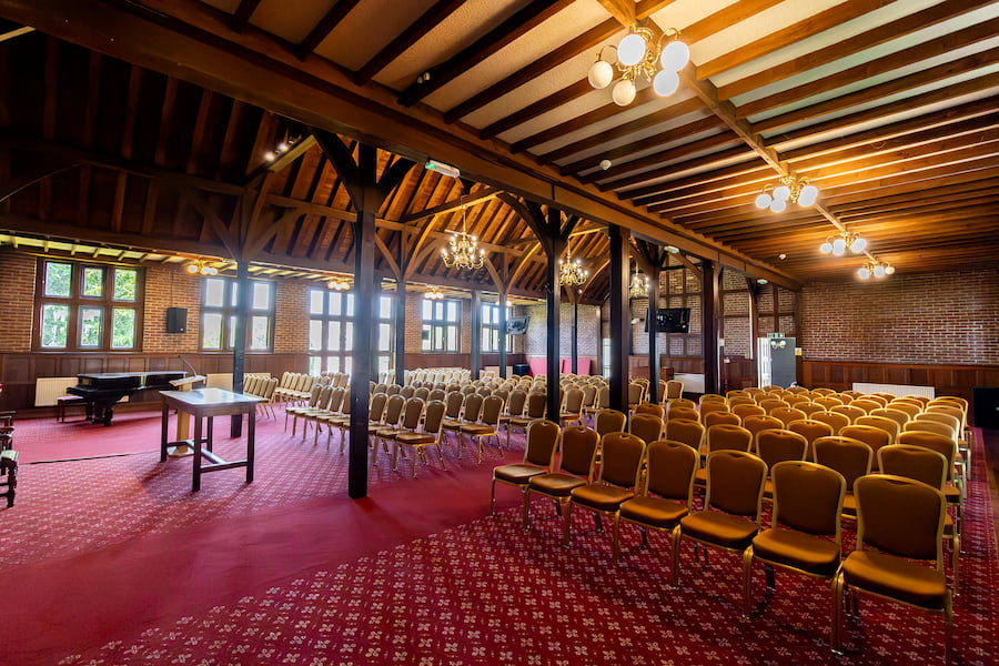 The Chapel at The Hayes set out in theatre style.