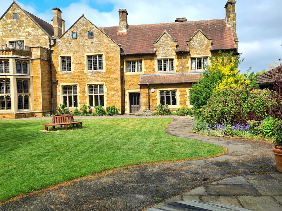 The lawn of Highgate House where the shelter used to be showing now bump.