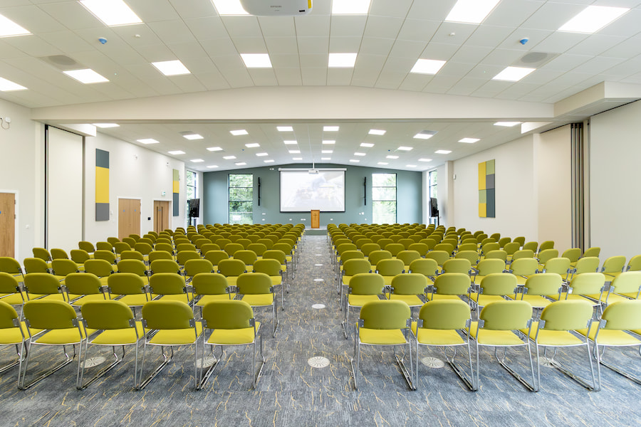 Kinton Hall at High Leigh capable of seating 320 delegates.