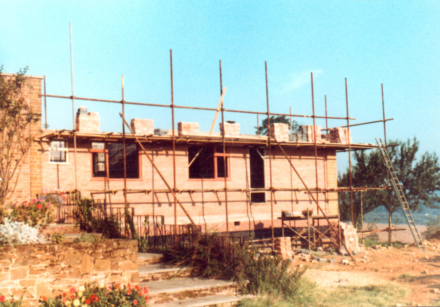 The Floyd block under construction during the 80s.